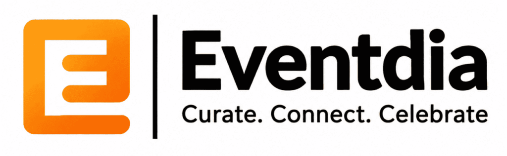 Eventdia Orange Mark and Wordmark