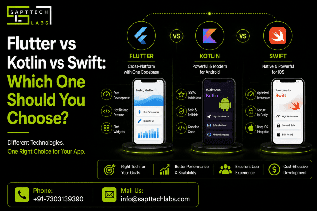Flutter vs Kotlin vs Swift
