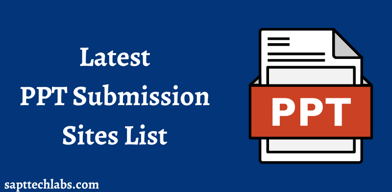 PPT Submission| Sapttechlabs